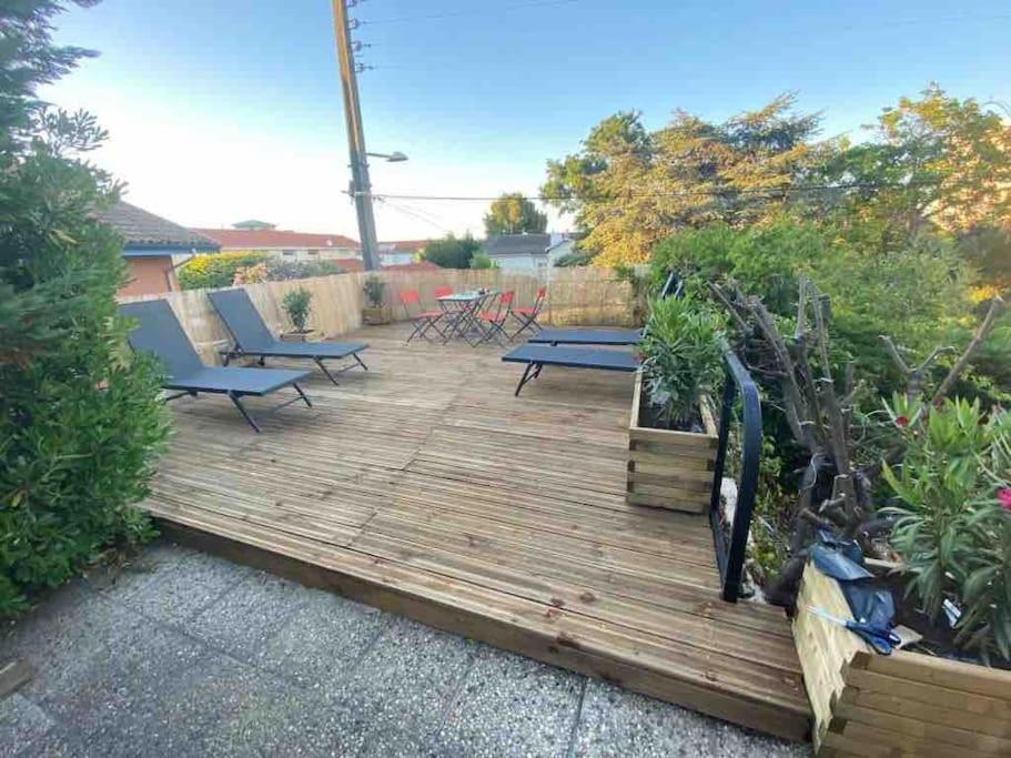 Maison A Arcachon Avec Piscine Hors-Sol ภายนอก รูปภาพ
